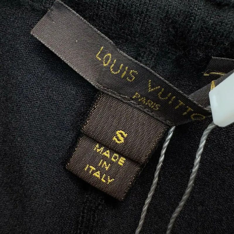 Louis Vuitton Louis Vuitton Black Casual Pants for Women 0089 Size 23" - 3 Thumbnail
