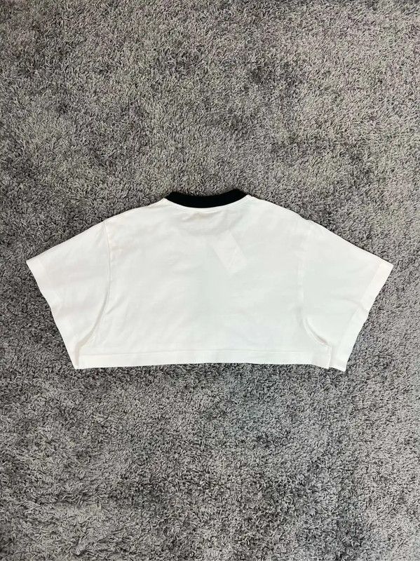Louis Vuitton Louis Vuitton White Cotton Cropped T-Shirt 0089 Size XS / US 0-2 / IT 36-38 - 2 Thumbnail