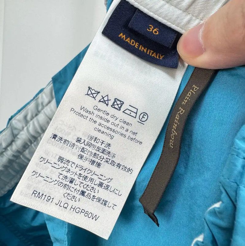 Louis Vuitton Louis Vuitton Blue Nylon Casual Pants for Women 0089 Size 23" - 6 Thumbnail