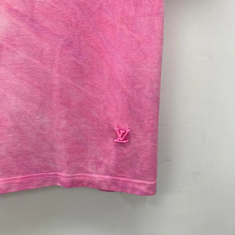 Louis Vuitton Louis Vuitton Pink Cotton Women's T-Shirt 0089 Size S / US 4 / IT 40 - 4 Thumbnail