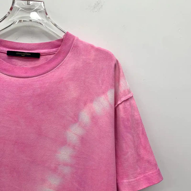 Louis Vuitton Louis Vuitton Pink Cotton Women's T-Shirt 0089 Size S / US 4 / IT 40 - 3 Thumbnail