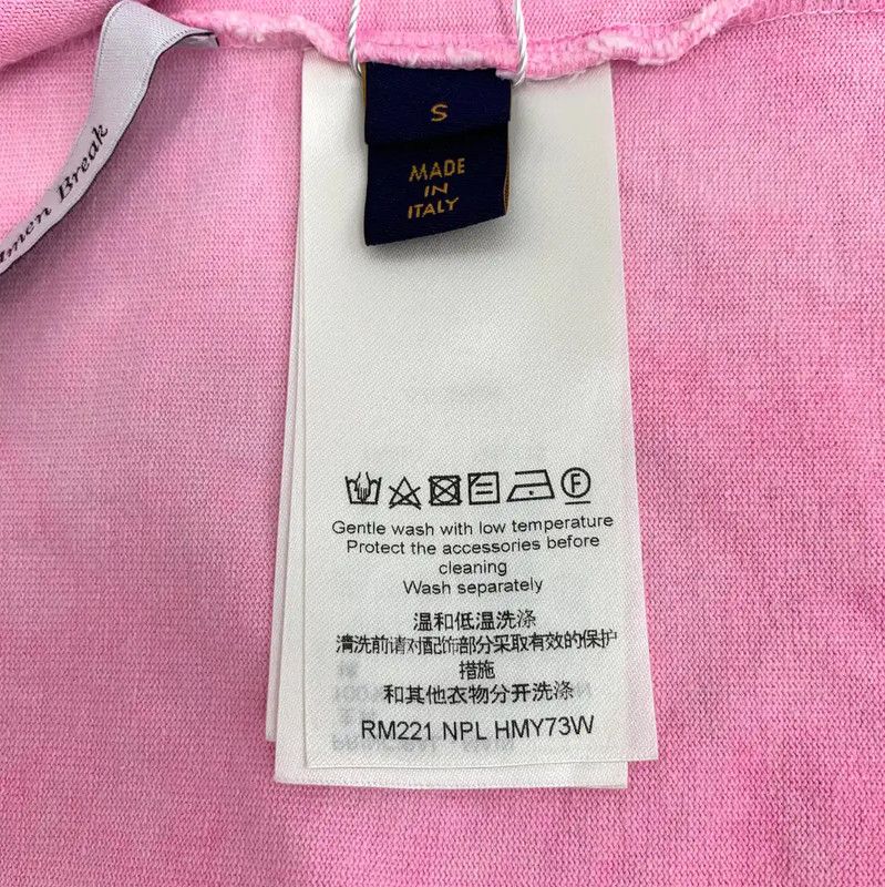 Louis Vuitton Louis Vuitton Pink Cotton Women's T-Shirt 0089 Size S / US 4 / IT 40 - 7 Thumbnail