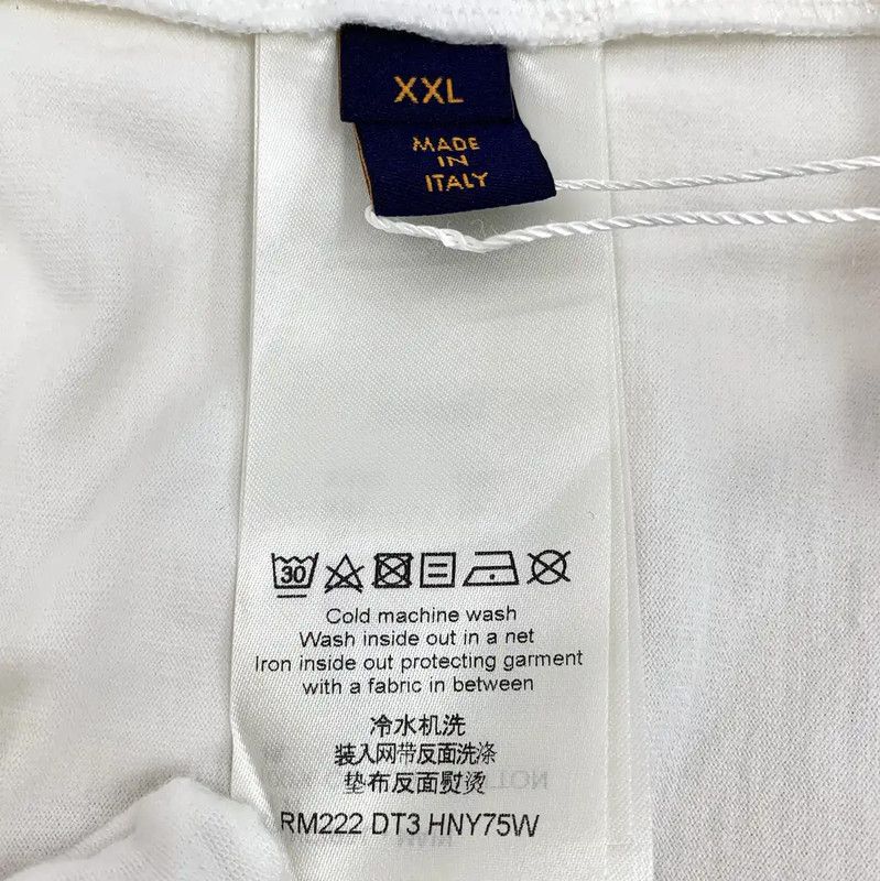 Louis Vuitton Louis Vuitton XXl White Cotton Women's T-Shirt 0089 Size XXL / US 16-18 / IT 52-54 - 7 Thumbnail