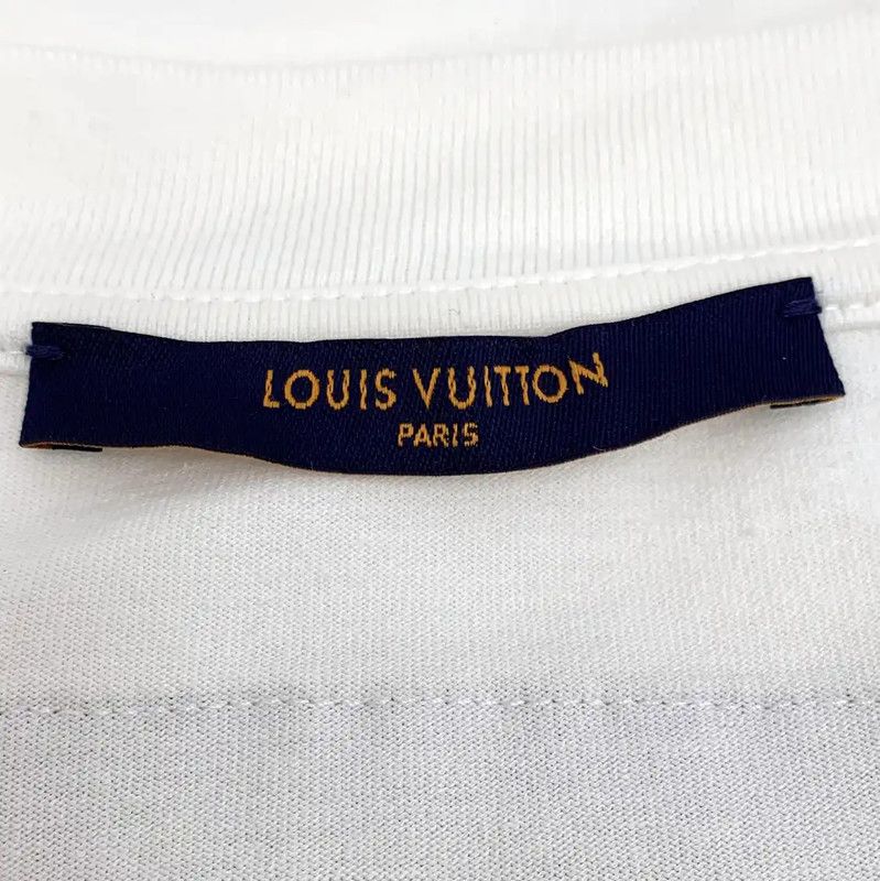 Louis Vuitton Louis Vuitton XXl White Cotton Women's T-Shirt 0089 Size XXL / US 16-18 / IT 52-54 - 6 Thumbnail