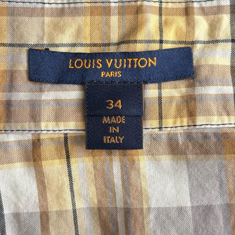 Louis Vuitton Louis Vuitton Yellow Cotton Blend Women's Dress 0089 Size M / US 6-8 / IT 42-44 - 4 Thumbnail