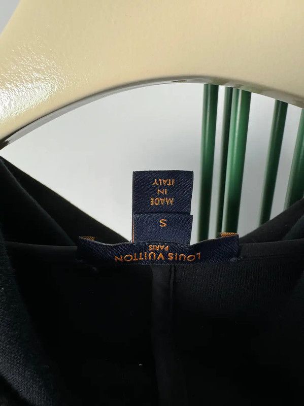 Louis Vuitton Louis Vuitton Black Cotton Logo Hoodie for Women 0089 Size S / US 4 / IT 40 - 3 Thumbnail