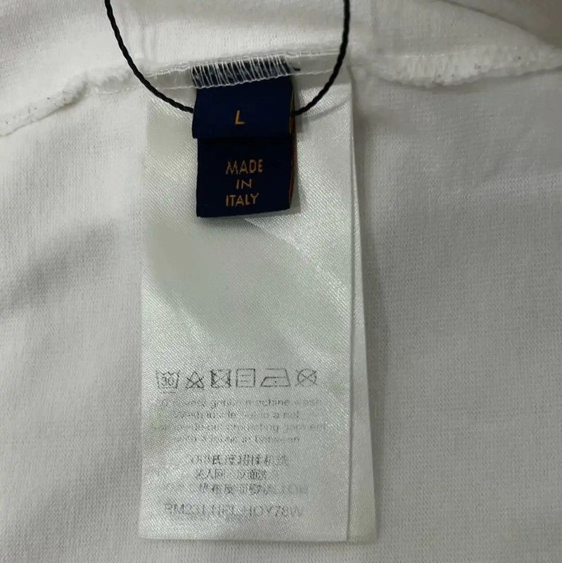 Louis Vuitton Louis Vuitton Women's White T-shirt, Size L 0089 Size L / US 10 / IT 46 - 4 Thumbnail