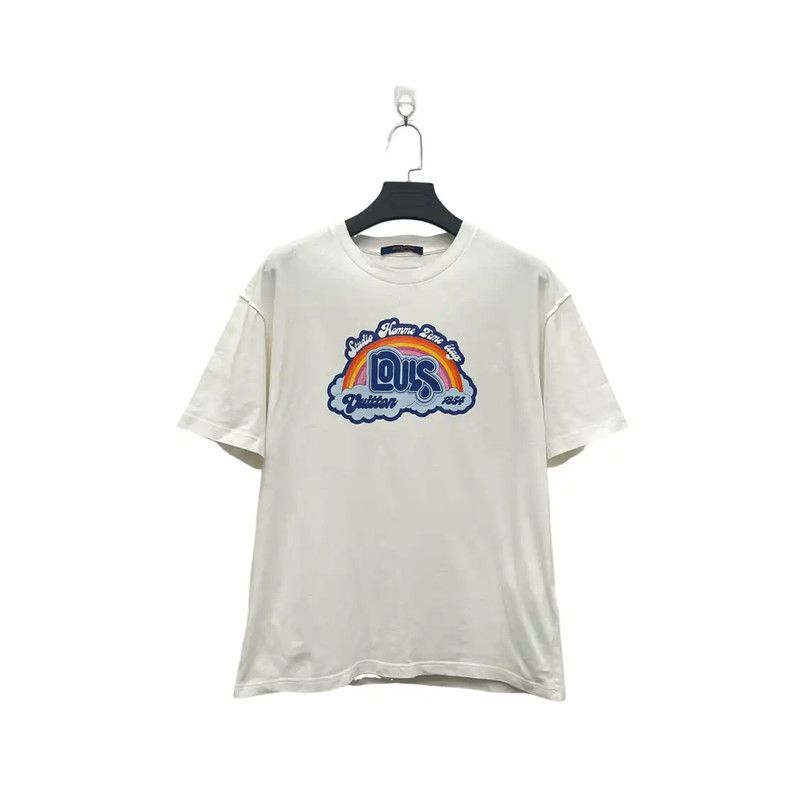 Louis Vuitton Louis Vuitton Women's White T-shirt, Size L 0089 Size L / US 10 / IT 46 - 2 Thumbnail