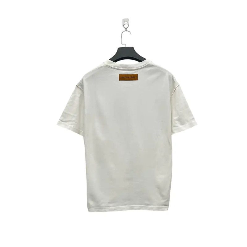 Louis Vuitton Louis Vuitton Women's White T-shirt, Size L 0089 Size L / US 10 / IT 46 - 3 Thumbnail