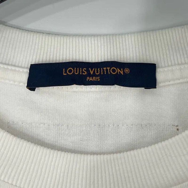 Louis Vuitton Louis Vuitton Women's White T-shirt, Size L 0089 Size L / US 10 / IT 46 - 6 Thumbnail