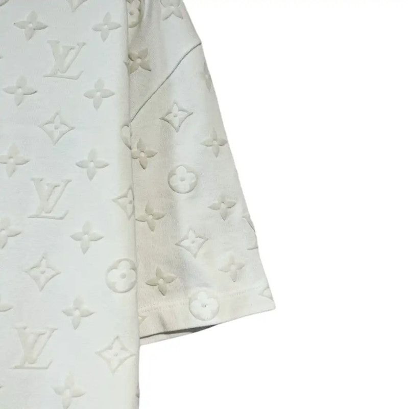 Louis Vuitton Louis Vuitton Summer White Cotton T-Shirt 0089 Size L / US 10 / IT 46 - 3 Thumbnail