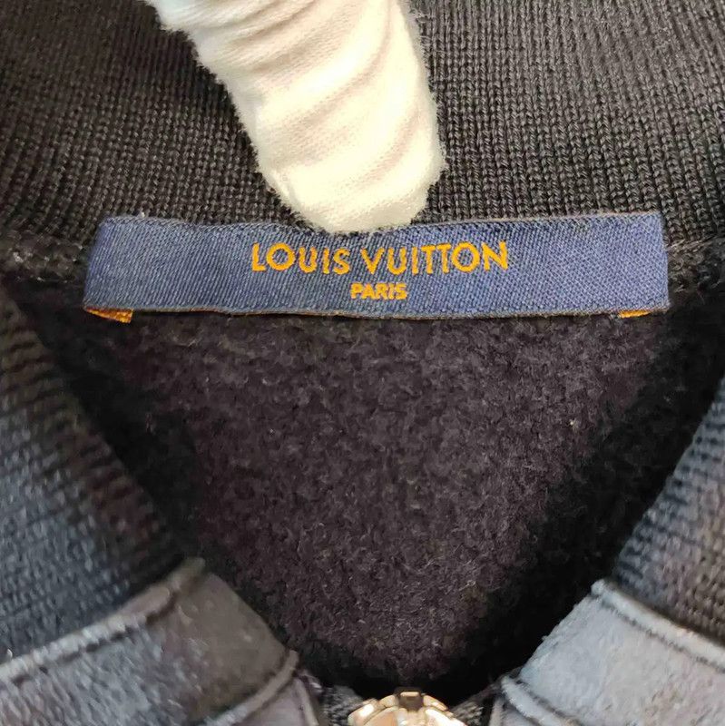 Louis Vuitton Louis Vuitton Navy Blue Leather Women's Jacket 0089 Size XS / US 0-2 / IT 36-38 - 3 Thumbnail