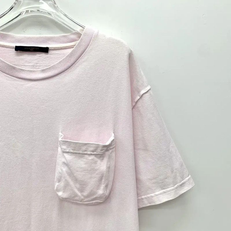 Louis Vuitton Louis Vuitton Pink Cotton Ladies T-Shirt 0089 Size L / US 10 / IT 46 - 3 Thumbnail