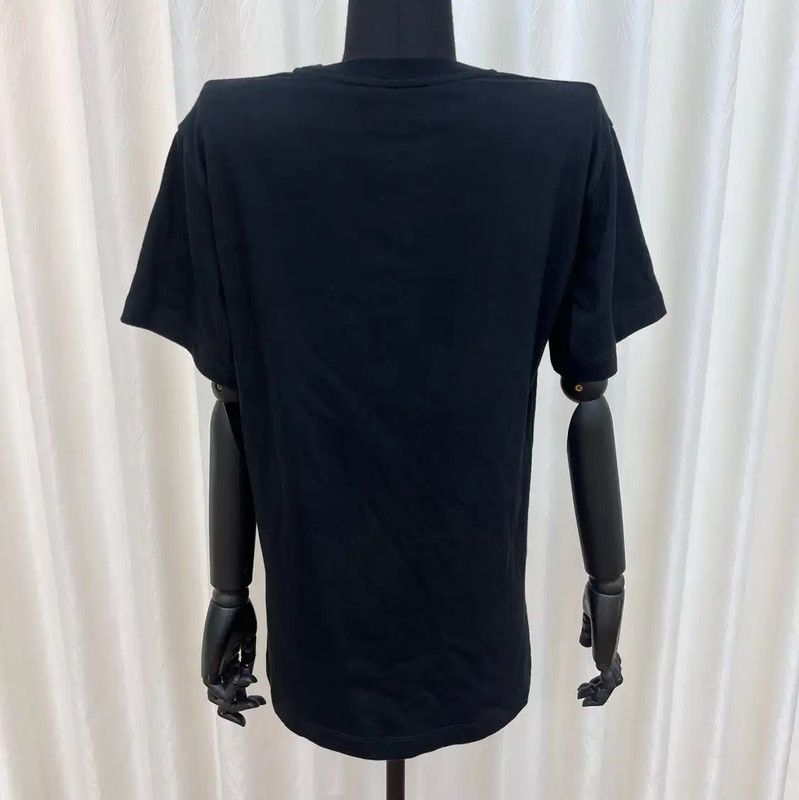 Louis Vuitton Louis Vuitton Black Cotton T-Shirt for Women 0089 Size L / US 10 / IT 46 - 2 Thumbnail