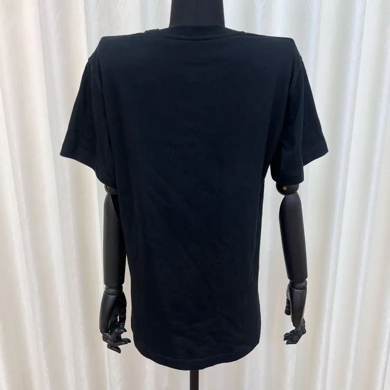Louis Vuitton Louis Vuitton Black Cotton T-Shirt for Women 0089 Size L / US 10 / IT 46 - 3 Thumbnail