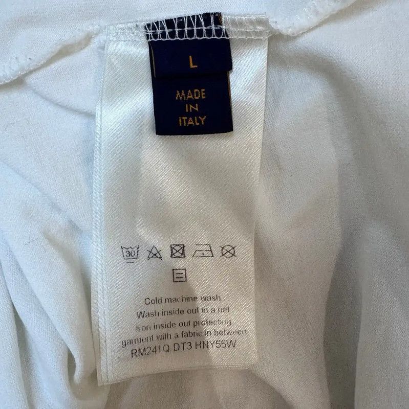 Louis Vuitton Louis Vuitton Women's White T-Shirt Size L 0089 Size L / US 10 / IT 46 - 5 Thumbnail