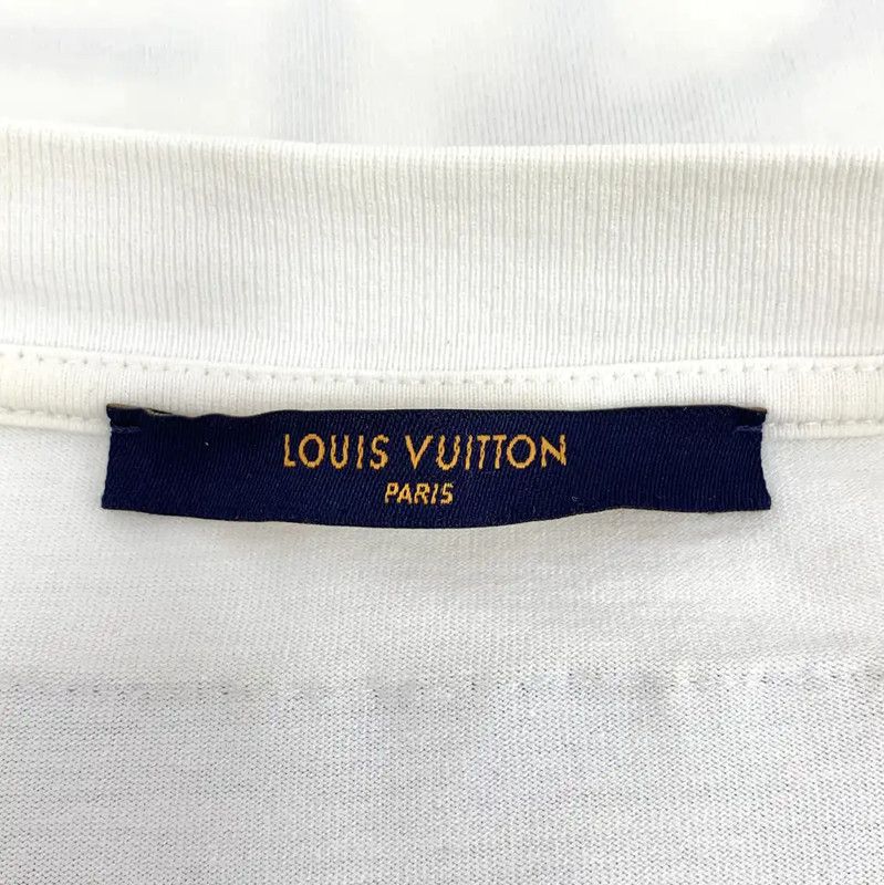 Louis Vuitton Louis Vuitton White Graphic Cotton T-Shirt 0089 Size M / US 6-8 / IT 42-44 - 5 Thumbnail