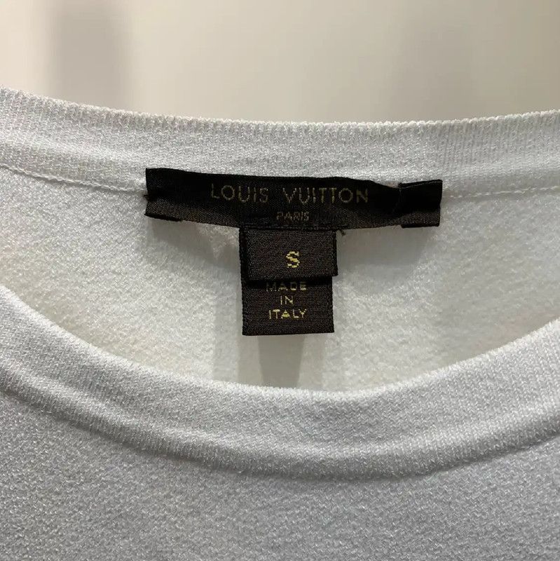 Louis Vuitton Louis Vuitton White Short-Sleeve Dress 0089 Size S / US 4 / IT 40 - 3 Thumbnail