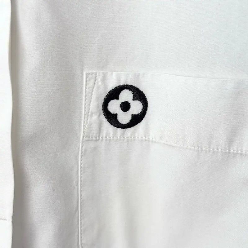 Louis Vuitton Louis Vuitton White Cotton Blend Dress for Women 0089 Size M / US 6-8 / IT 42-44 - 8 Thumbnail