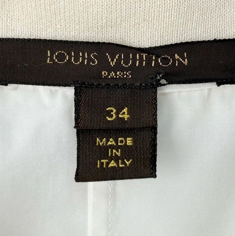 Louis Vuitton Louis Vuitton White Cotton Blend Dress for Women 0089 Size M / US 6-8 / IT 42-44 - 4 Thumbnail