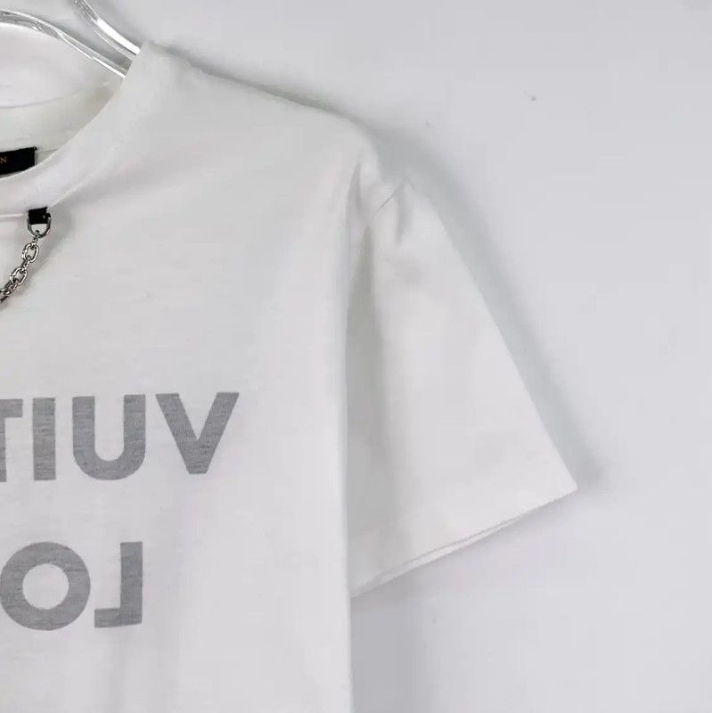 Louis Vuitton Louis Vuitton White Cotton Women's T-Shirt 0089 Size S / US 4 / IT 40 - 3 Thumbnail