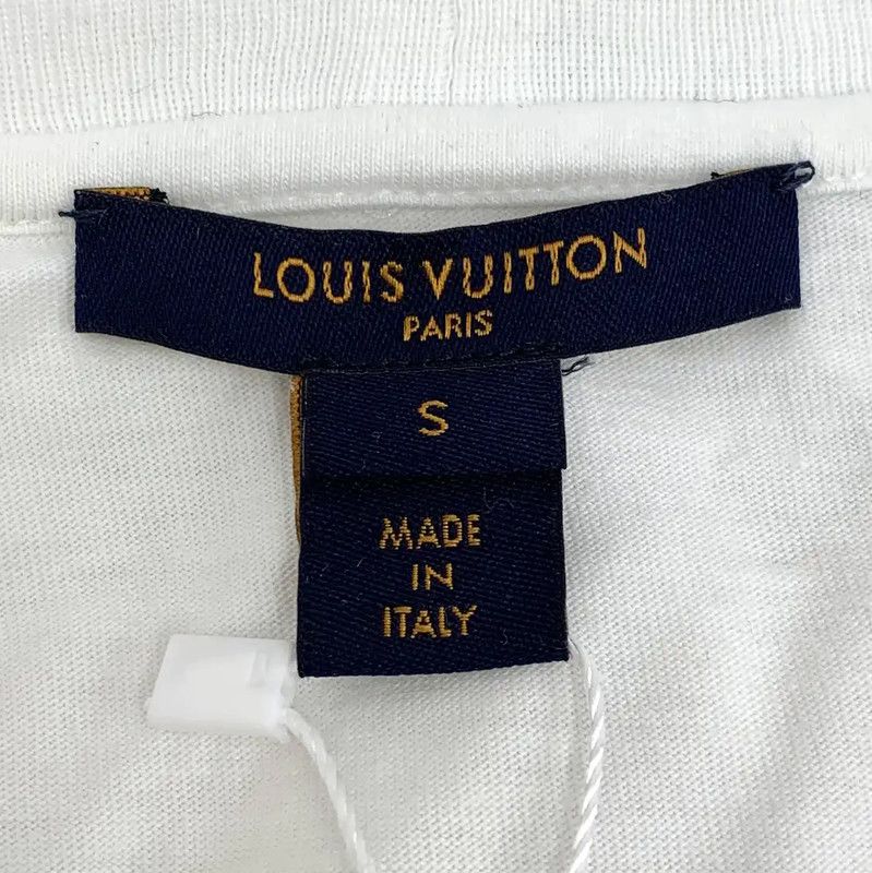 Louis Vuitton Louis Vuitton White Cotton Women's T-Shirt 0089 Size S / US 4 / IT 40 - 6 Thumbnail