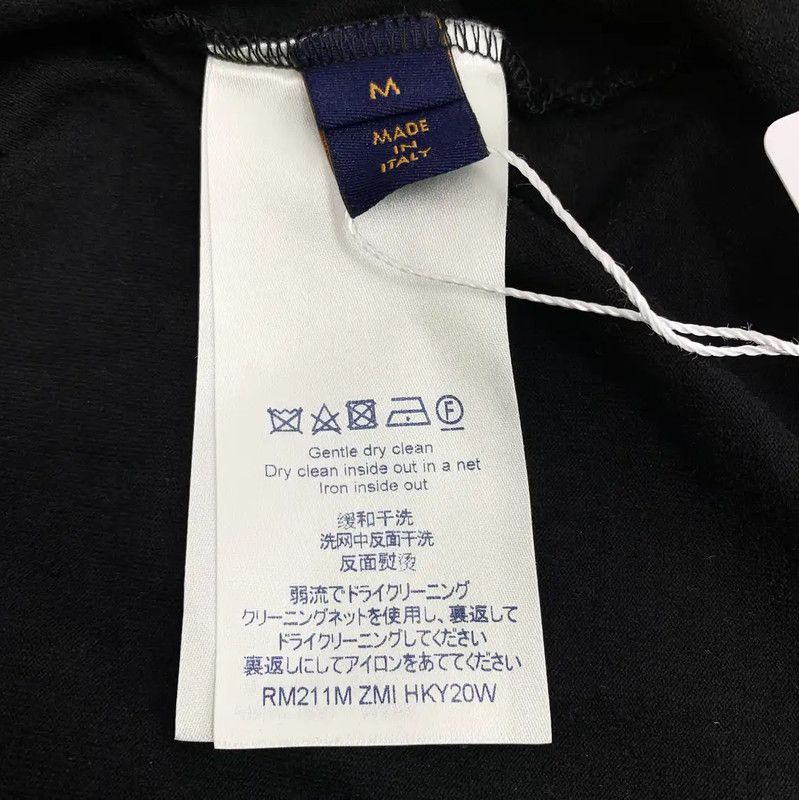 Louis Vuitton Louis Vuitton Black Cotton T-Shirt for Women 0089 Size M / US 6-8 / IT 42-44 - 7 Thumbnail