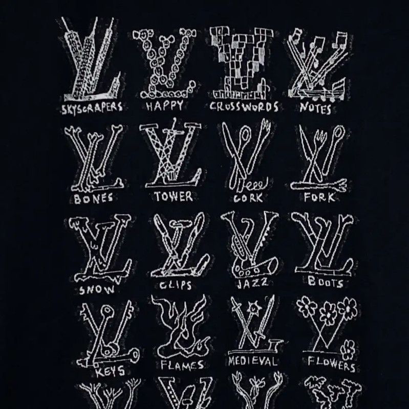 Louis Vuitton Louis Vuitton Black Cotton T-Shirt for Women 0089 Size M / US 6-8 / IT 42-44 - 4 Thumbnail