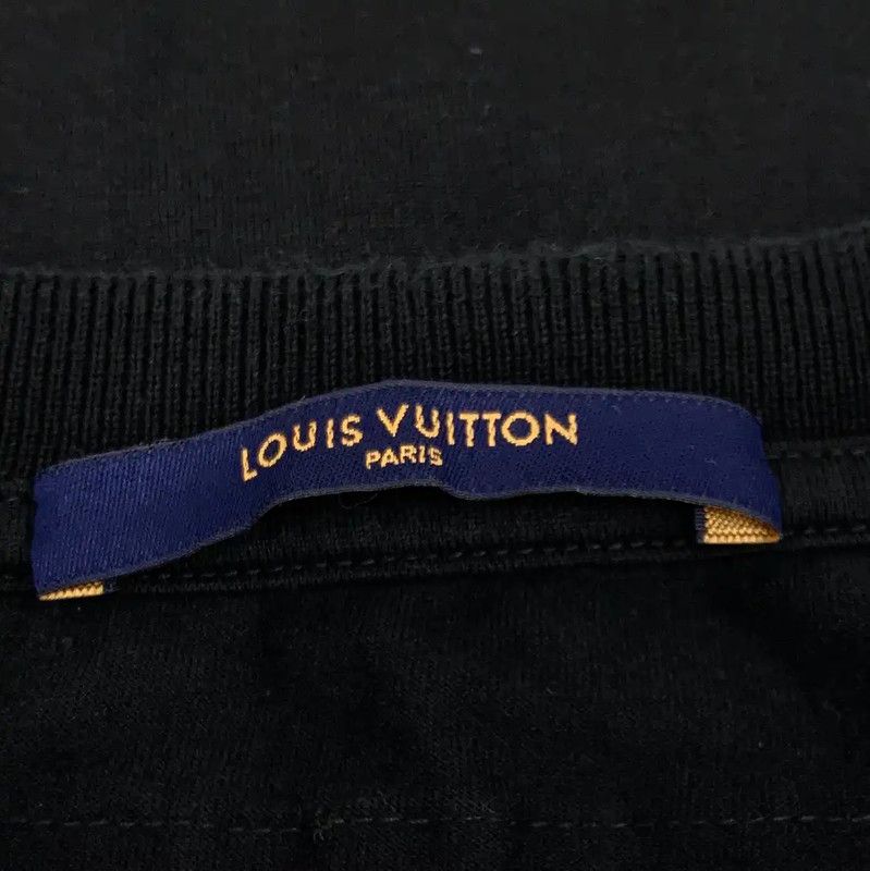 Louis Vuitton Louis Vuitton Black Cotton T-Shirt for Women 0089 Size M / US 6-8 / IT 42-44 - 6 Thumbnail