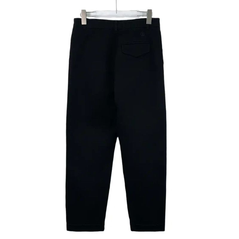 Louis Vuitton Louis Vuitton Black Cotton Casual Pants for Women 0089 Size 23" - 2 Thumbnail