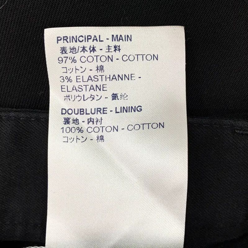 Louis Vuitton Louis Vuitton Black Cotton Casual Pants for Women 0089 Size 23" - 8 Thumbnail