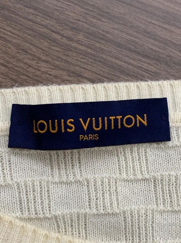Louis Vuitton Louis Vuitton Cream Wool Knit Sweater 0089 Size M / US 6-8 / IT 42-44 - 3 Thumbnail