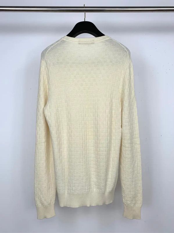 Louis Vuitton Louis Vuitton Cream Wool Knit Sweater 0089 Size M / US 6-8 / IT 42-44 - 2 Thumbnail