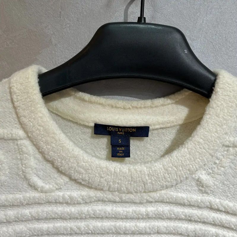 Louis Vuitton Louis Vuitton Ivory Cotton Women's T-shirt 0089 Size S / US 4 / IT 40 - 2 Thumbnail