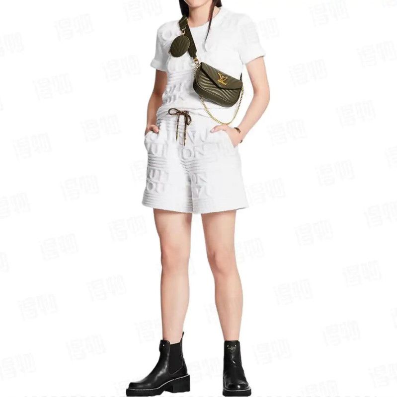 Louis Vuitton Louis Vuitton Ivory Cotton Women's T-shirt 0089 Size S / US 4 / IT 40 - 8 Thumbnail