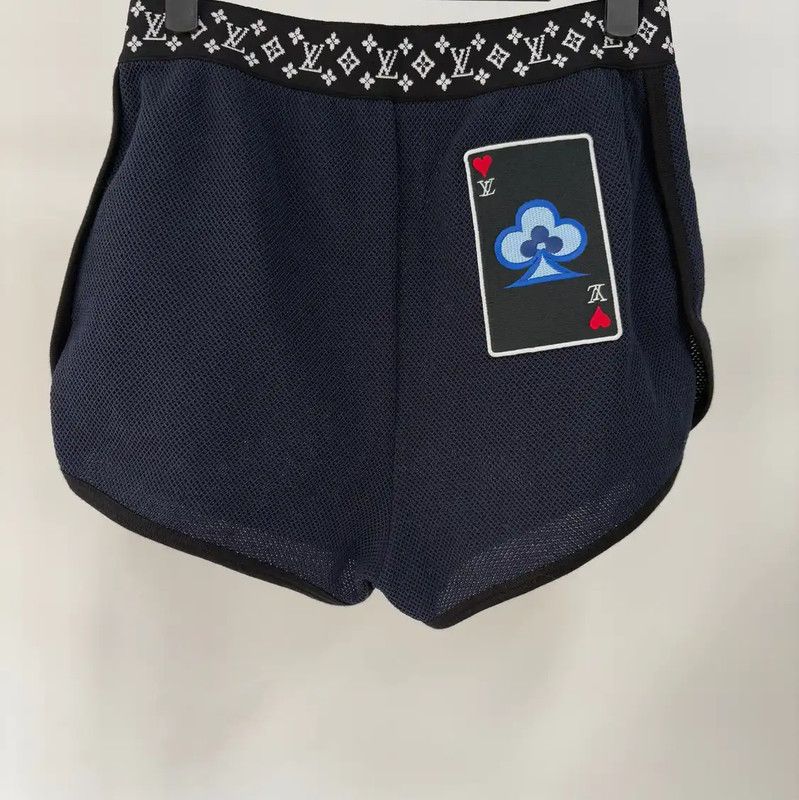 Louis Vuitton Louis Vuitton Navy Blue Women's Shorts Size S 0089 Size 23" - 2 Thumbnail