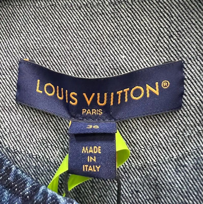 Louis Vuitton Louis Vuitton Blue Cotton Women's Jacket 0089 Size ONE SIZE - 3 Thumbnail