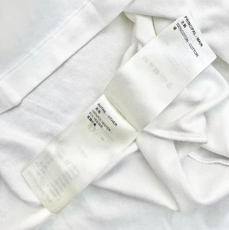 Louis Vuitton Louis Vuitton Women's White Cotton T-Shirt 0089 Size M / US 6-8 / IT 42-44 - 5 Thumbnail