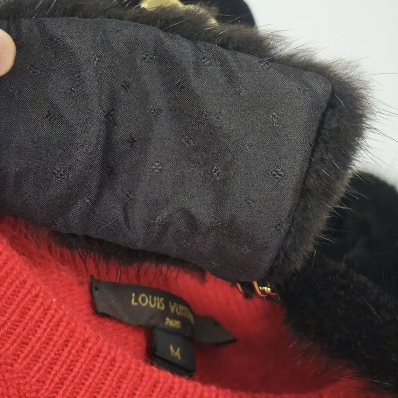 Louis Vuitton Louis Vuitton Red Short Sleeve Knit Sweater 0089 Size M / US 6-8 / IT 42-44 - 7 Thumbnail