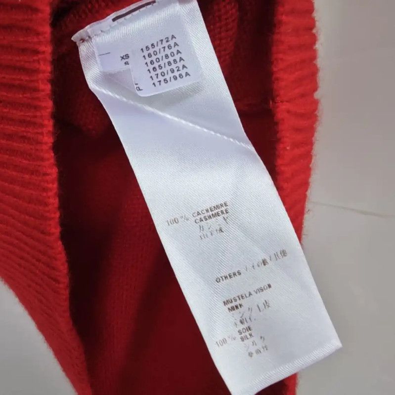 Louis Vuitton Louis Vuitton Red Short Sleeve Knit Sweater 0089 Size M / US 6-8 / IT 42-44 - 8 Thumbnail
