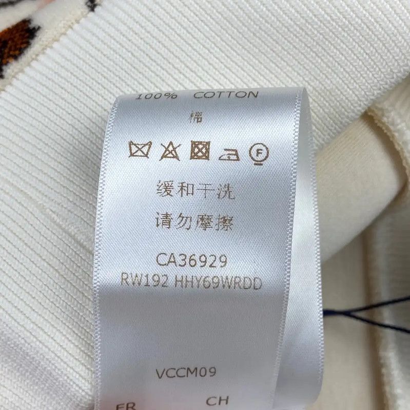 Louis Vuitton Louis Vuitton White Cotton Women's Hoodie 0089 Size L / US 10 / IT 46 - 6 Thumbnail