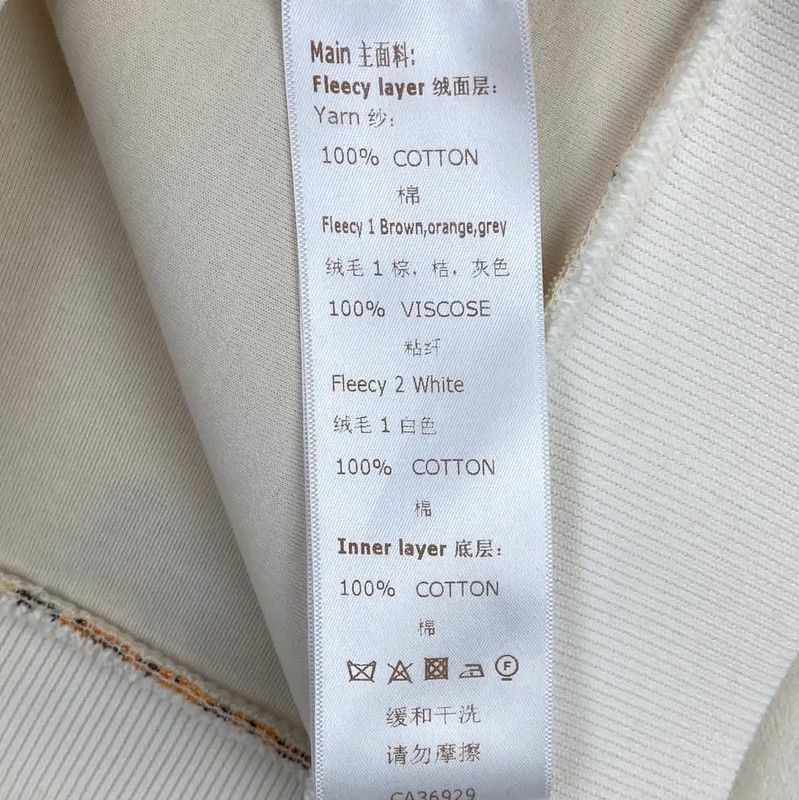 Louis Vuitton Louis Vuitton White Cotton Women's Hoodie 0089 Size L / US 10 / IT 46 - 5 Thumbnail
