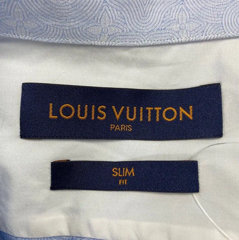 Louis Vuitton Louis Vuitton Light Blue Cotton Shirt for Women 0089 Size M / US 6-8 / IT 42-44 - 4 Thumbnail