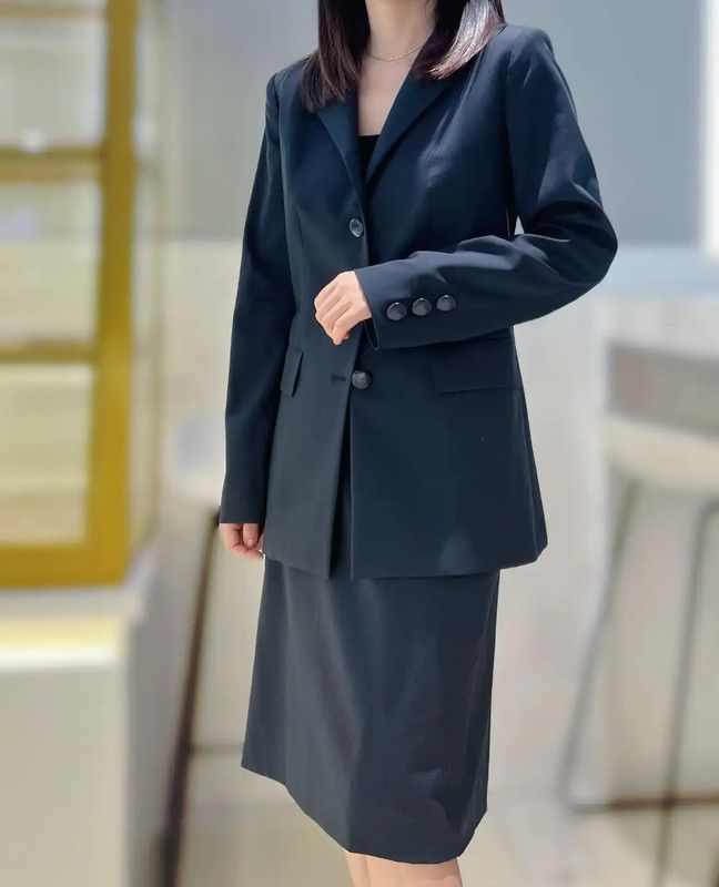 Louis Vuitton Louis Vuitton Women's Black Wool Blazer Coat 0089 Size ONE SIZE - 4 Thumbnail