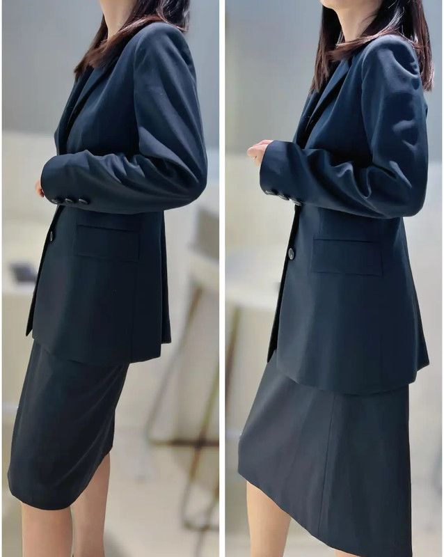 Louis Vuitton Louis Vuitton Women's Black Wool Blazer Coat 0089 Size ONE SIZE - 3 Thumbnail