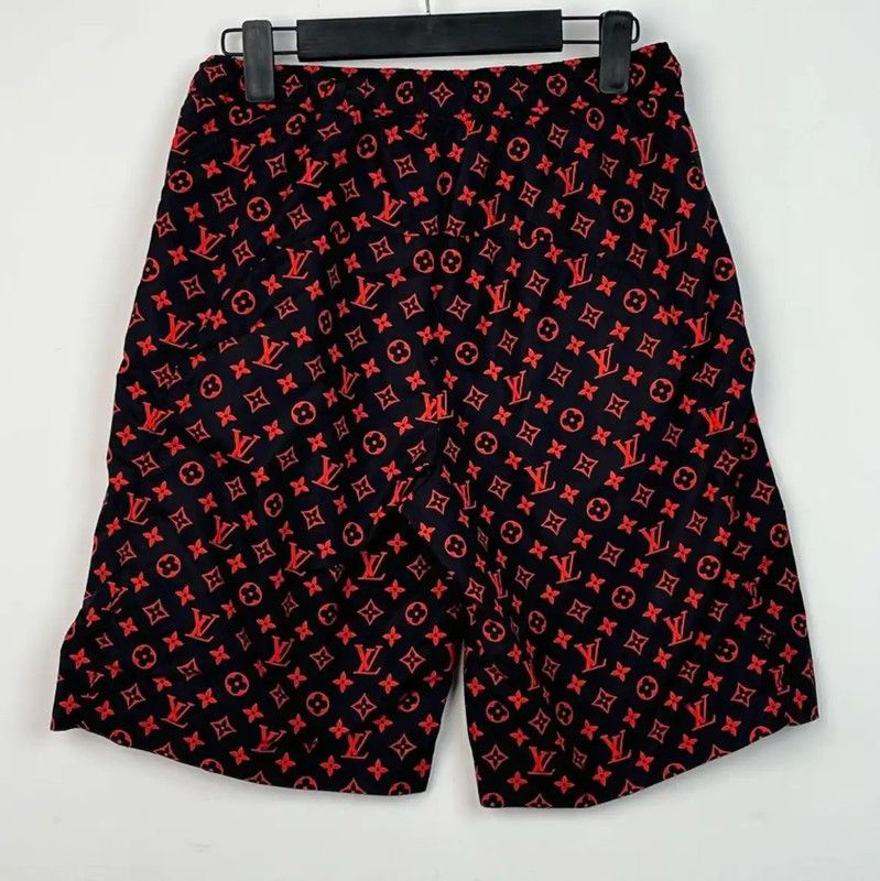 Louis Vuitton Louis Vuitton Burgundy Women's Shorts 0089 Size 23" - 2 Thumbnail