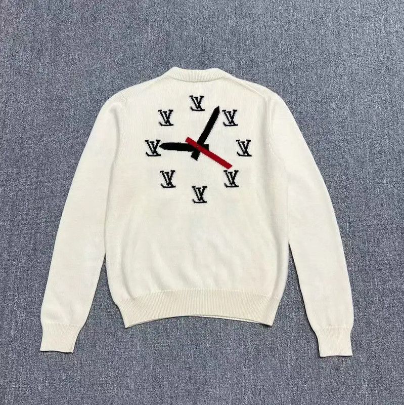 Louis Vuitton Louis Vuitton White Cotton Logo Sweatshirt 0089 Size S / US 4 / IT 40 - 2 Thumbnail
