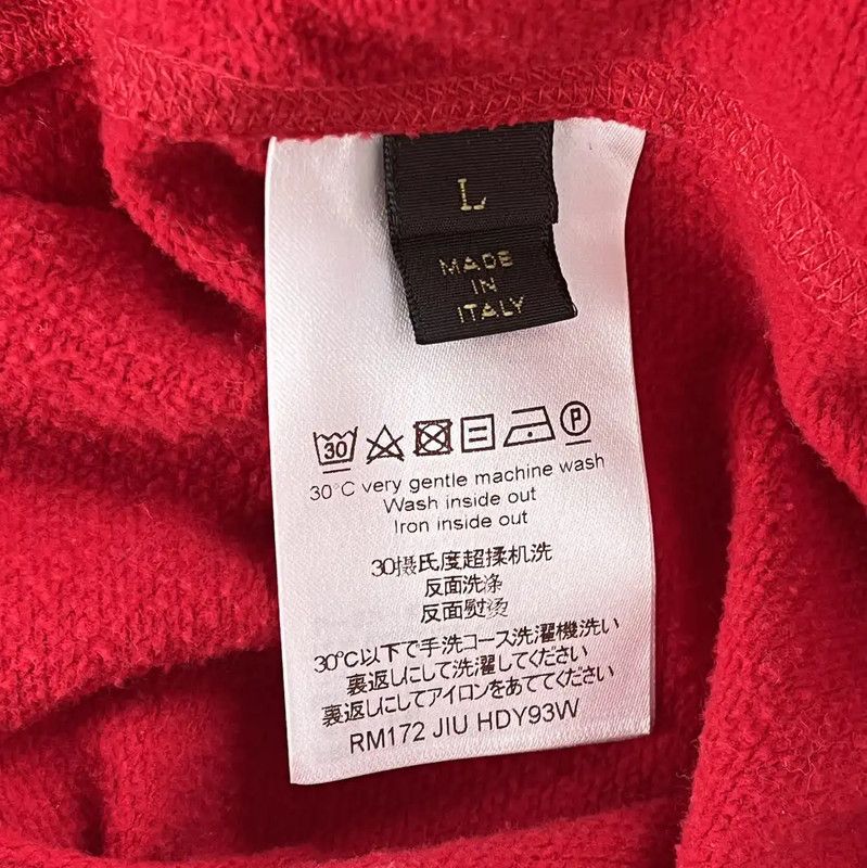 Louis Vuitton Louis Vuitton Red Women's Crewneck Sweatshirt 0089 Size L / US 10 / IT 46 - 7 Thumbnail