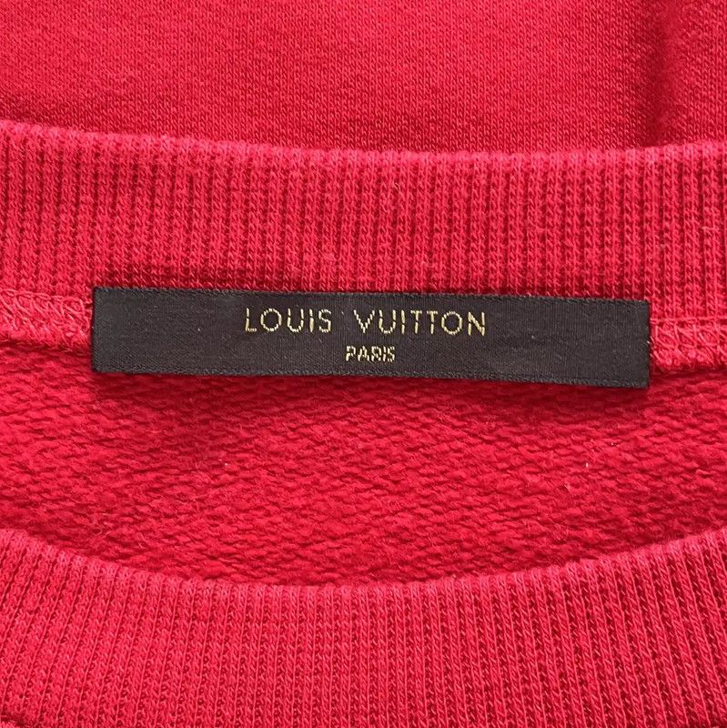 Louis Vuitton Louis Vuitton Red Women's Crewneck Sweatshirt 0089 Size L / US 10 / IT 46 - 6 Thumbnail