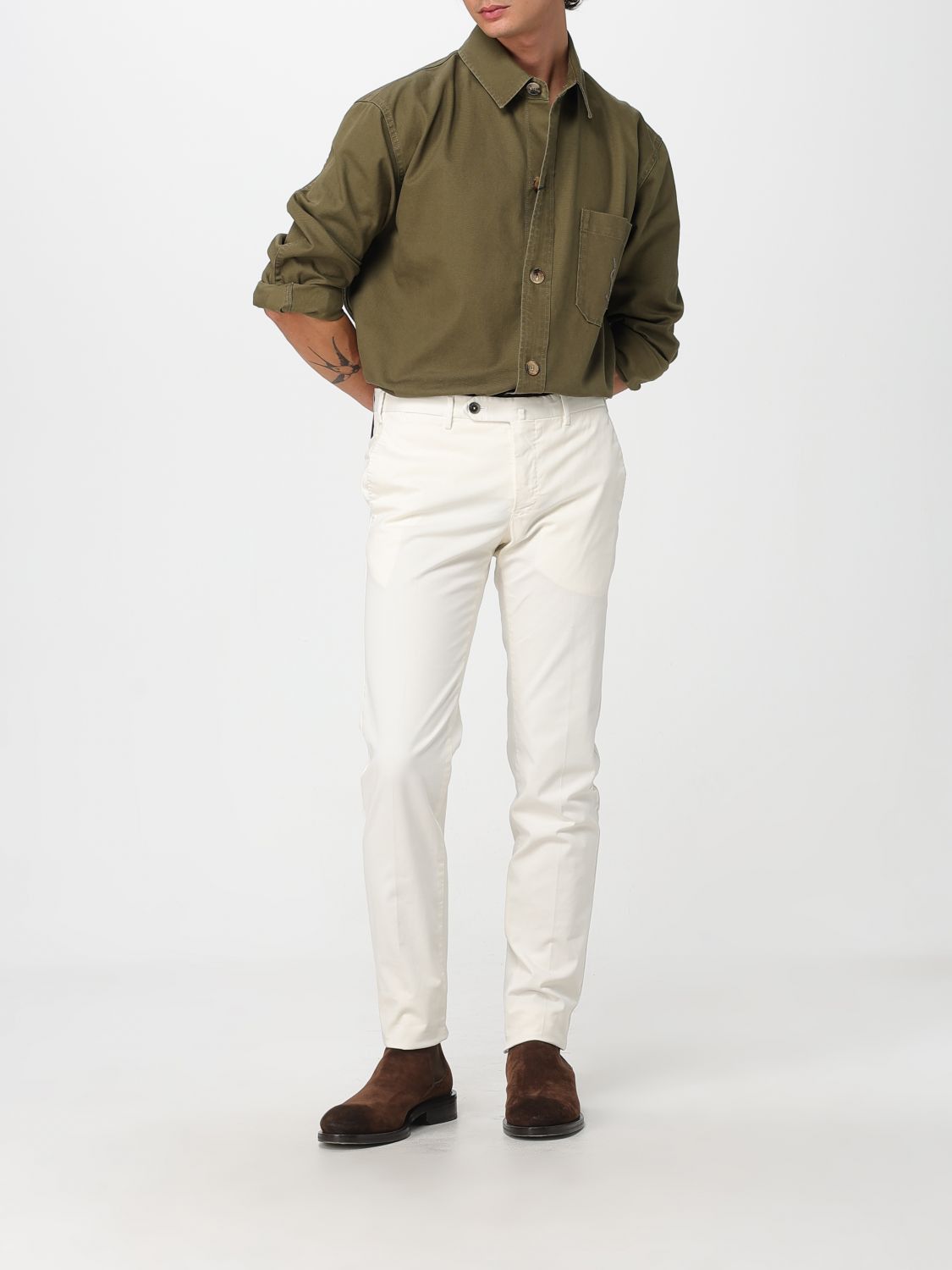 Saint Laurent Paris Saint Laurent Shirt Men Military Size US M / EU 48-50 / 2 - 2 Thumbnail